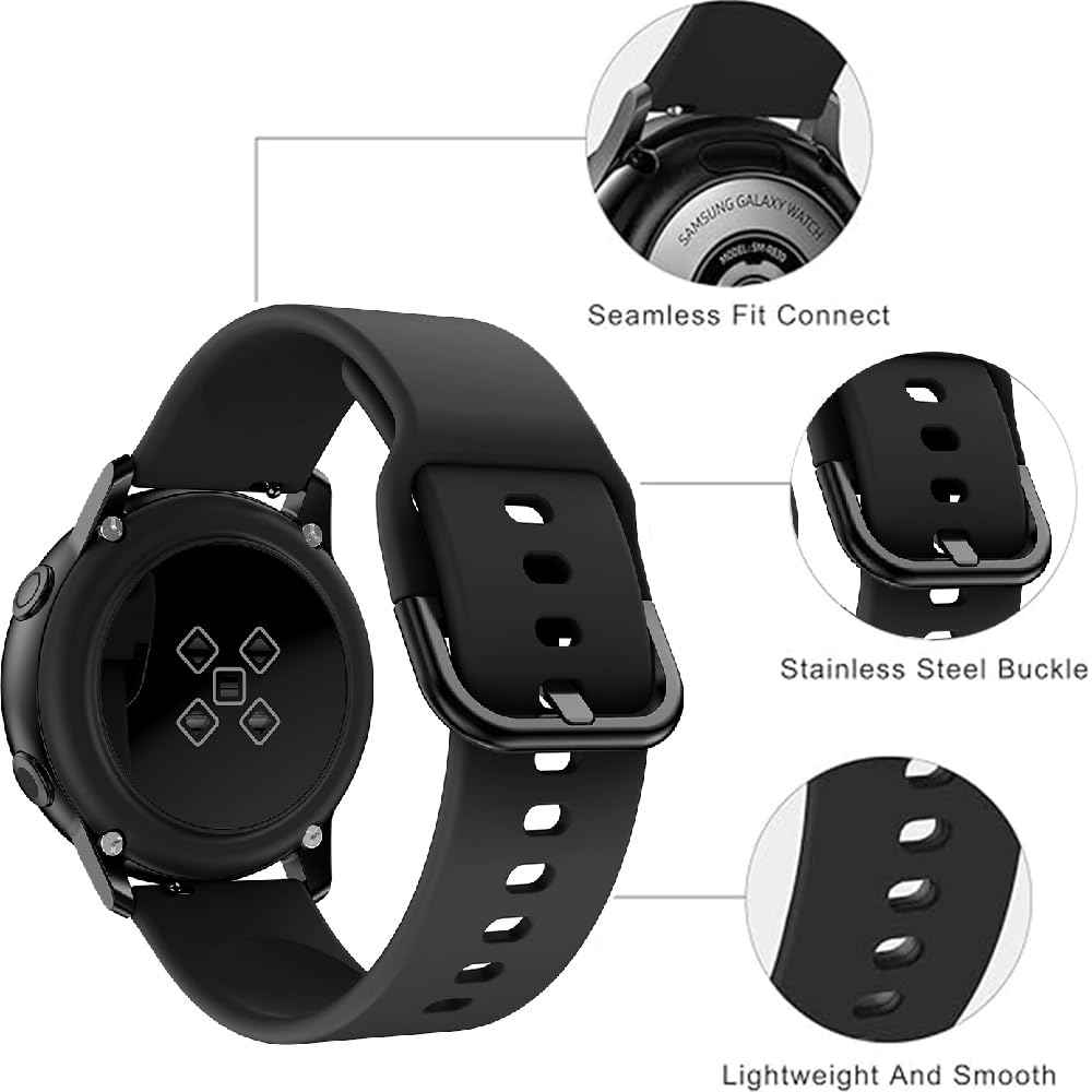 Silikon Pasek Zegarka do Amazfit GTS 4/4 Mini/3/GTS 2/2e/2Mini/GTR Mini/GTR 42mm, 20mm Sport Paski Bransoletka Pasek do Amazfit Active 2/Active 3/Bip 3/3 Pro/U/U Pro/S/S Lite