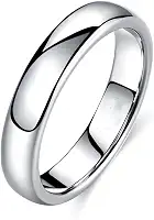 Aliança Prata Banho 925 4mm Namoro