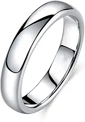 Aliança Prata Banho 925 4mm Namoro