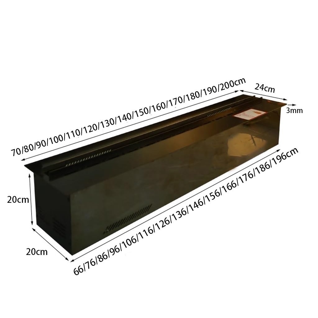 Kominek na parę wodną 128-kolorowy regulowany kominek rozpylany 3D imitacja płomienia kominek elektroniczny inteligentny ultracienki kominek parowy kominek elektroniczny (kolor: stal nierdzewna,