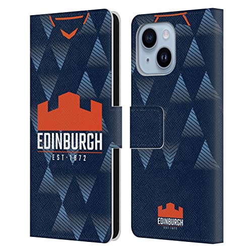 Protection Edinburgh Rugby iPhone 14 Plus Coque Portefeuille Cuir Écusson 22/23