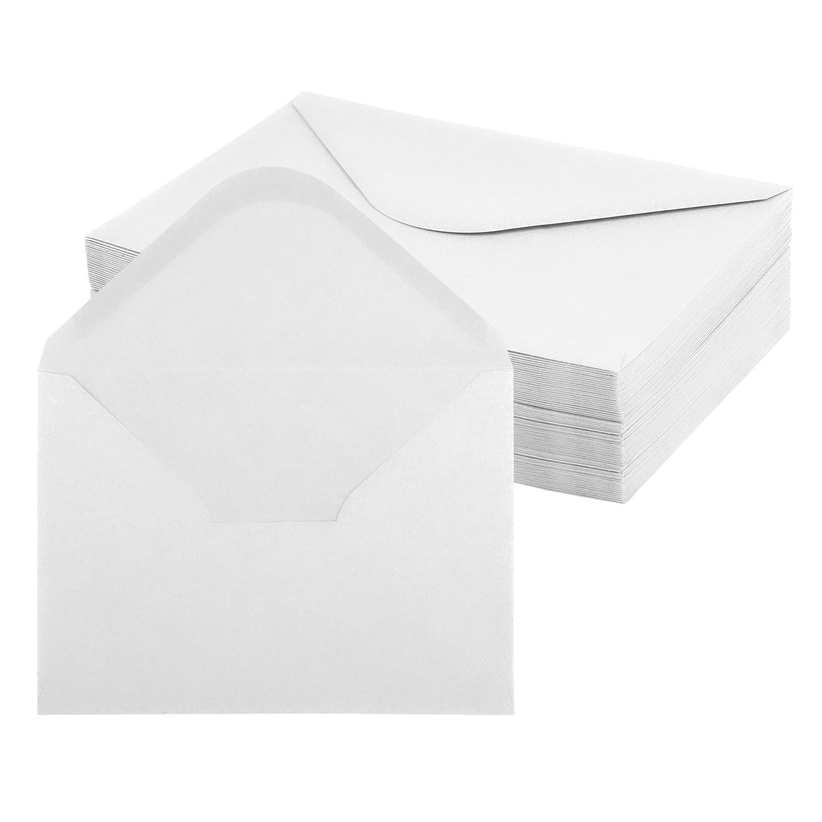 50 pcs Envelopes,White Self Seal Envelopes 120 GSM, Blank Envelope 12.5 x 17.5 cm for Greeting Cards, Invitation, Birthday, Wedding, Anniversary