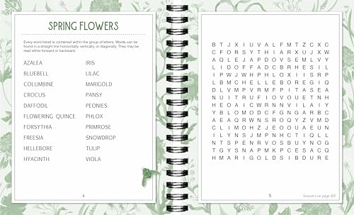 Brain Games - Botanical Puzzles: More Than 200 Puzzles About All Kinds of Plants and Their Uses Spiral-bound – November 29, 2024 - Image 4