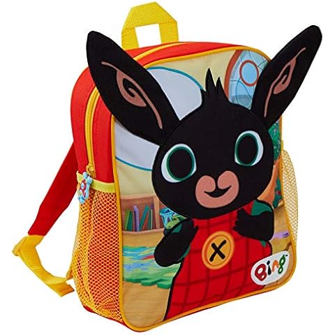 Bing Bag 3D Plush Ears Backpack Boys Girls Nursery School Pre School Rucksack Kids Book Lunchbag Cover