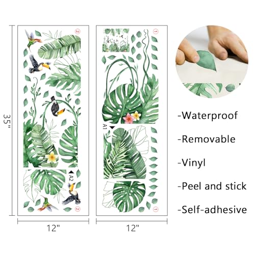 Vinilos Decorativos Mfault Plantas Tropicales 35x12 in miniatura 2