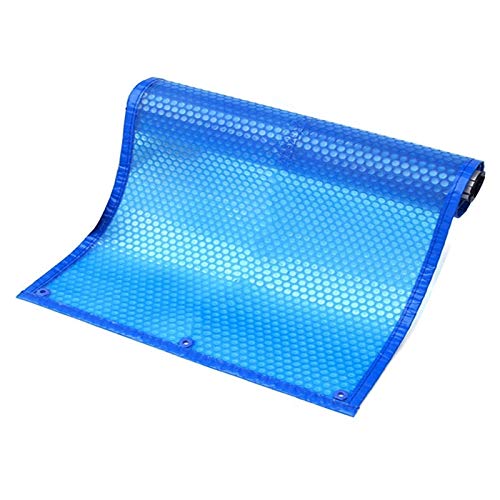 Heavy Duty Rectangle Bubble Solar Blanket Cover for Above Ground Pools 8ft x 8ft with Grommets Ideal for Hot Tubs Frame Pools and Inflatable Pools Summer Essential