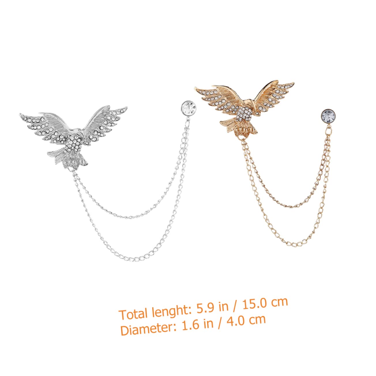 Adler Brosche Broschenclip Mit Quaste Kettenbrosche Tierbrosche Schmuck Strass-brosche Strass-kragenkette Vogel Brosche Adler Anstecknadel Brosche Für Männer