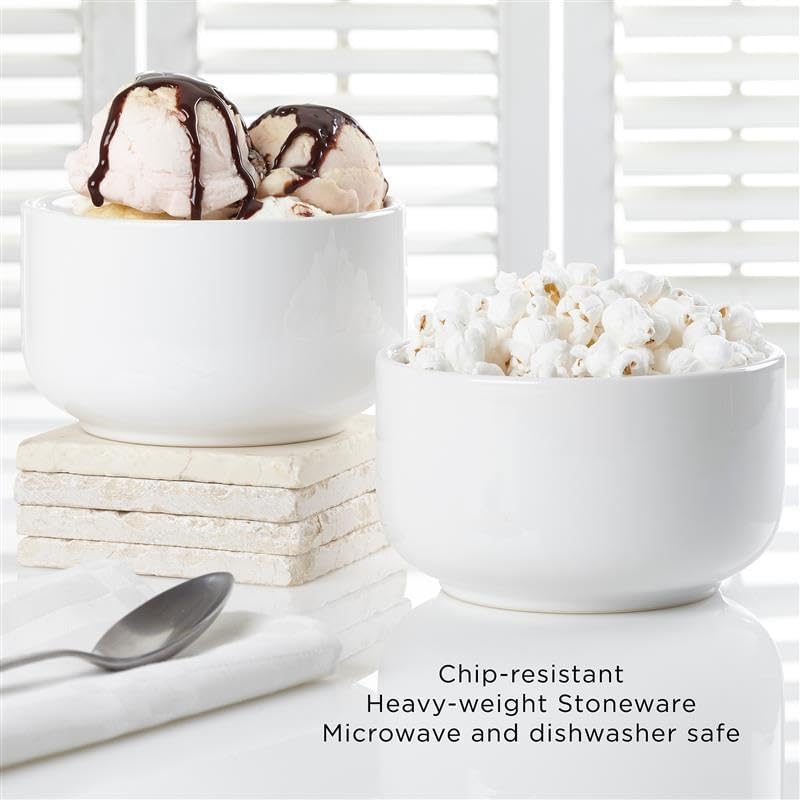 Miniatura 4 de Personalization Universe Custom Ice Cream Shoppe - Cuenco de cerámica pesada, resistente a las astillas, personalizado con cualquier nombre, ideal