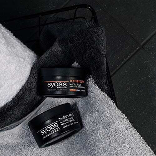Syoss Invisible Paste pack de 6 pâte coiffante homme effet mat 100 ml