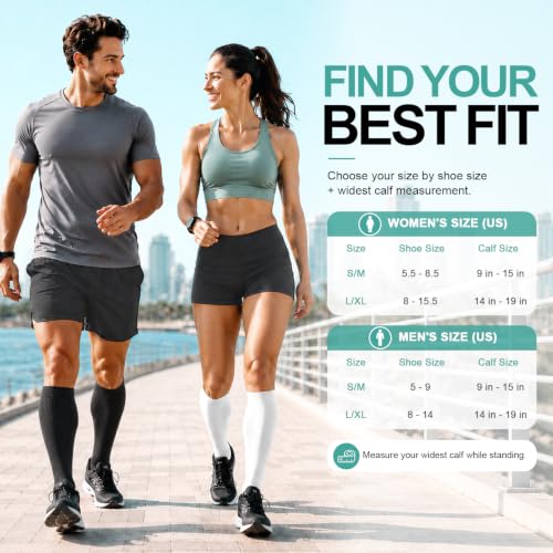 Image of 3 Pack Medical Compression Sock-Compression Sock For Women and Men Circulation -Best for Running,Nursing,Athletic Sports