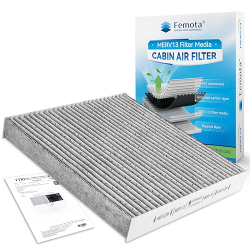 Femota MERV 13 Cabin Air Filter with Activated Carbon, CF10134(CP134) ...