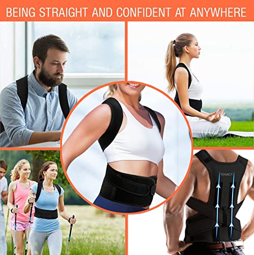 Image of Premium Posture Corrector Belt for Men & Women | Back Straight Belt for Men | Spine Straight Belt Adjustable and Breathable Body Posture Corrector | Back Posture Corrector (Universal size, Black)