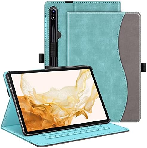 FINTIE Case for Samsung Galaxy Tab S7 FE 2021 / S7 Plus 2020 / S8 Plus 2022/ 12.4 inch Tablet with S Pen Holder, Multi-Angle Viewing Stand Cover with Pocket, Auto Sleep Wake, Black