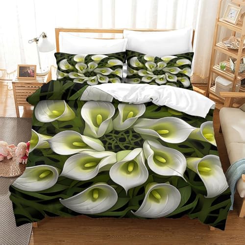 Housse de couette 3 pièces Karalili 200x200 en microfibre pour chambre double - 3