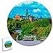 Svezia Skansen Stoccolma Puzzle 195 pezzi animali di forma rotonda in legno per bambini puzzle per adulti souvenir regalo 16,5 × 16,5 pollici