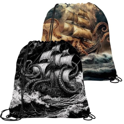 Sac à cordon de natation étanche contre l'humidité lot de 2 sacs pliables