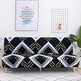 Housse de canapé-lit futon sans accoudoirs – Antidérapante, Pliable, Extensible, sans accoudoirs, Housse de Protection pour canapé de 2 à 3 Places sans accoudoirs (Trois Places)