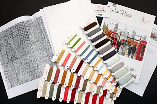 Luca-S DIY Cross Stitch Kit - London, B2376, Counted Cross Stitch kit for Adults Embroidery and Needlecraft Kit - Image 3