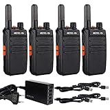 Walkie talkie recargable con batería de iones de litio de 1000mAh para una larga duración de la batería; función de ahorro de batería; satisface las necesidades de llamadas diarias
