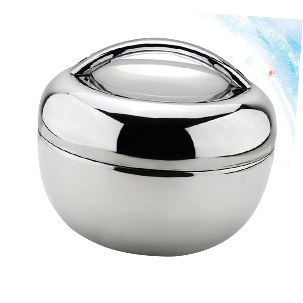 Fiambrera Térmica de Acero Inoxidable con Compartimentos Forma de Manzana Caja Almuerzo Hermética para Comida Caliente para Trabajo y Escuela
