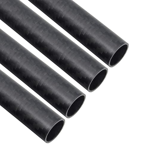 Miniatura 18 de ARRIS Tubos de fibra de carbono de 12.992 in, 0.472 in x 0.394 in x 12.992 in, superficie mate, rollo 3K envuelto 100% puro para cuadricóptero