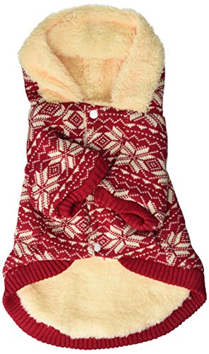 Anima Red Snowflake Hoodie for Pets, Large