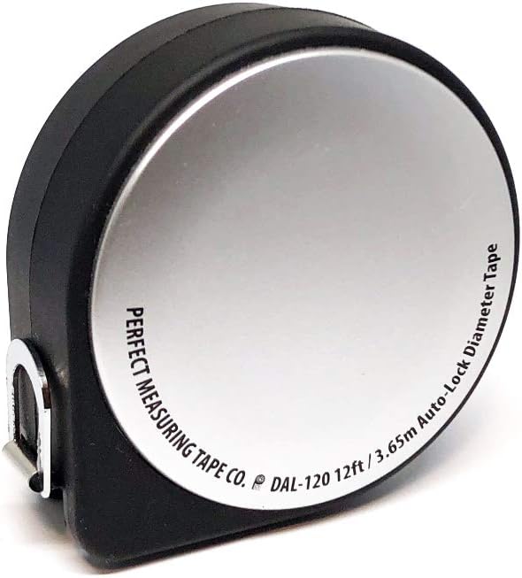 Perfect Pi Diameter Circumference Auto-Brake Tape Measure and Layout Pocket Rule DAL120-1/2-Inch by 12ft / 3.5m