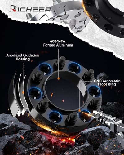 Image of Richeer 1 inch 6x5.5 Hub Centric Wheel Spacers for 1995-2023 Tacoma