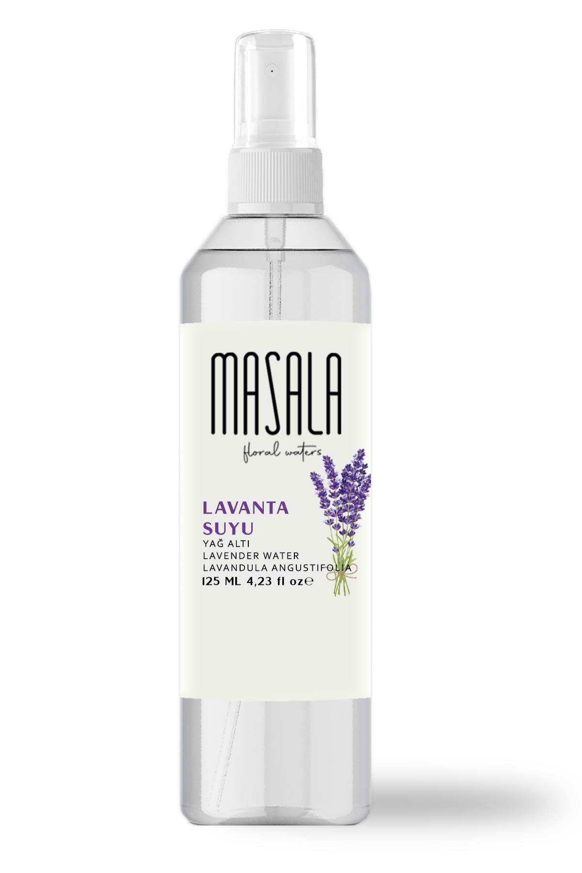 Masala Saf Lavanta Suyu 125 ml%100 Doğal Yağlı Hidrosol - Tonik Lavender Floral Water Hydrosol Tonic