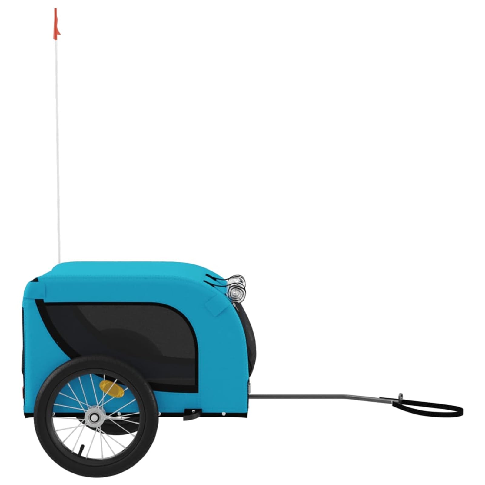 Homgoday Niebieska i czarna przyczepa rowerowa Oxford i żelazo, wyposażenie wózka dla psa, wózek rowerowy, wózek rowerowy, wózek dla psa, transporter rowerowy model 94002
