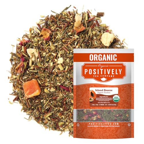 Image of Organic Positively Tea Company, Island Breeze Rooibos Tea, Loose Leaf, 4 Ounce
