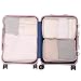 JJ POWER Travel Packing Cubes, Luggage Organizers with Shoe Bag (3 set beige- 1large+2medium)