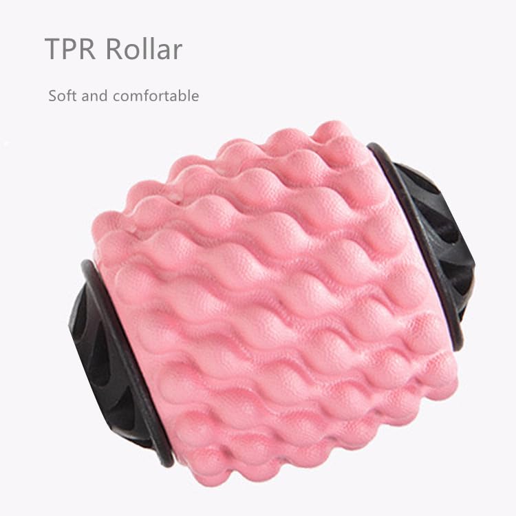 4 Wheels Foam Roller Muscle Massager for Leg Neck Hand Arm,Trigger Point Muscle Relax Massager Indoor Sports Yoga Bodybuilding Equipment (Purple) - Image 7