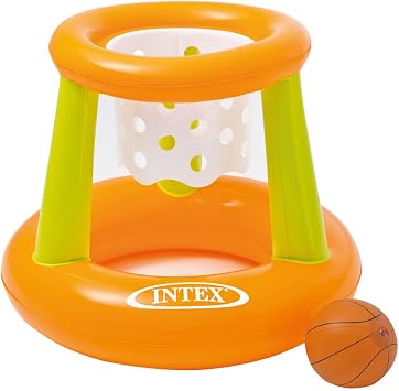 Intex Jeu Aquatique Flottant Panier de Basket et Balle Gonflable