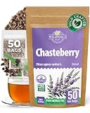 50 Bags Chaste Tree Berry Сhasteberry Tea Vitex Tea Herb (Vitex Agnus-Castus) - 50 Count 2 g Bags Chaste Tree Berry Herbal Vitex Sauzgatillo