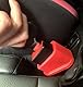Storchenbeck 2er-Pack Schnallenhalter kompatibel mit Babyschalen - Halten Sie den Gurthalter in aufrechter Position, um das knicken zu erleichtern (01, Rot)