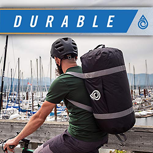 AquaQuest Slipstream Duffel Bag - 100% Waterproof, Lightweight, Durable, Versatile, Compact - Protective Dry Bag for Sport, Travel, Boating - 50L, Black4