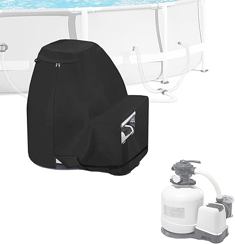 Cubiertas de bomba de filtro de arena, tela Oxford impermeable 600D, cubierta de filtros de arena para piscina, adecuada para la mayoría de bombas