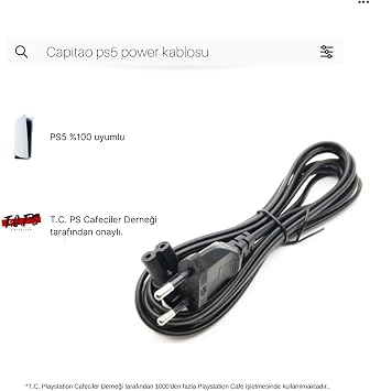 CAPITAO PS5 Power Güç Kablosu