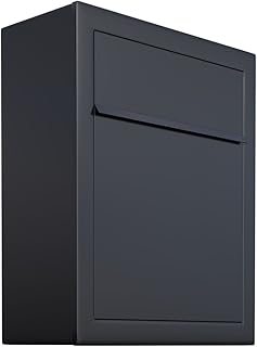 Base by Bravios - Contemporary Designer Mailbox in Powder-Coated Black
