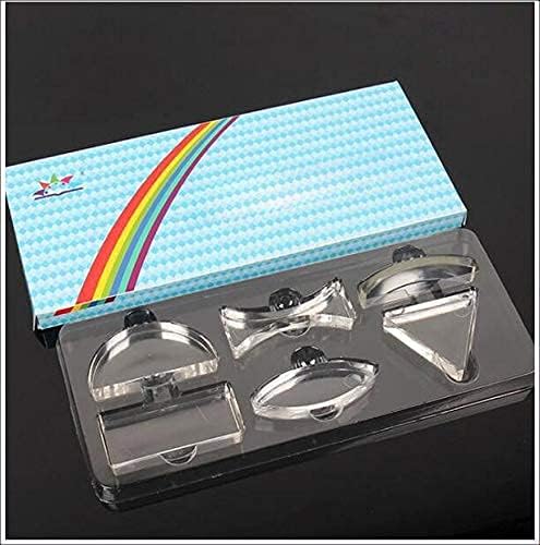 Parallel Lens Kit Convex Lens Optical Experiment Textbook, 6 Pieces Set Prism Optical Glass Prism Light Spectrum, Principles of Physical Optics