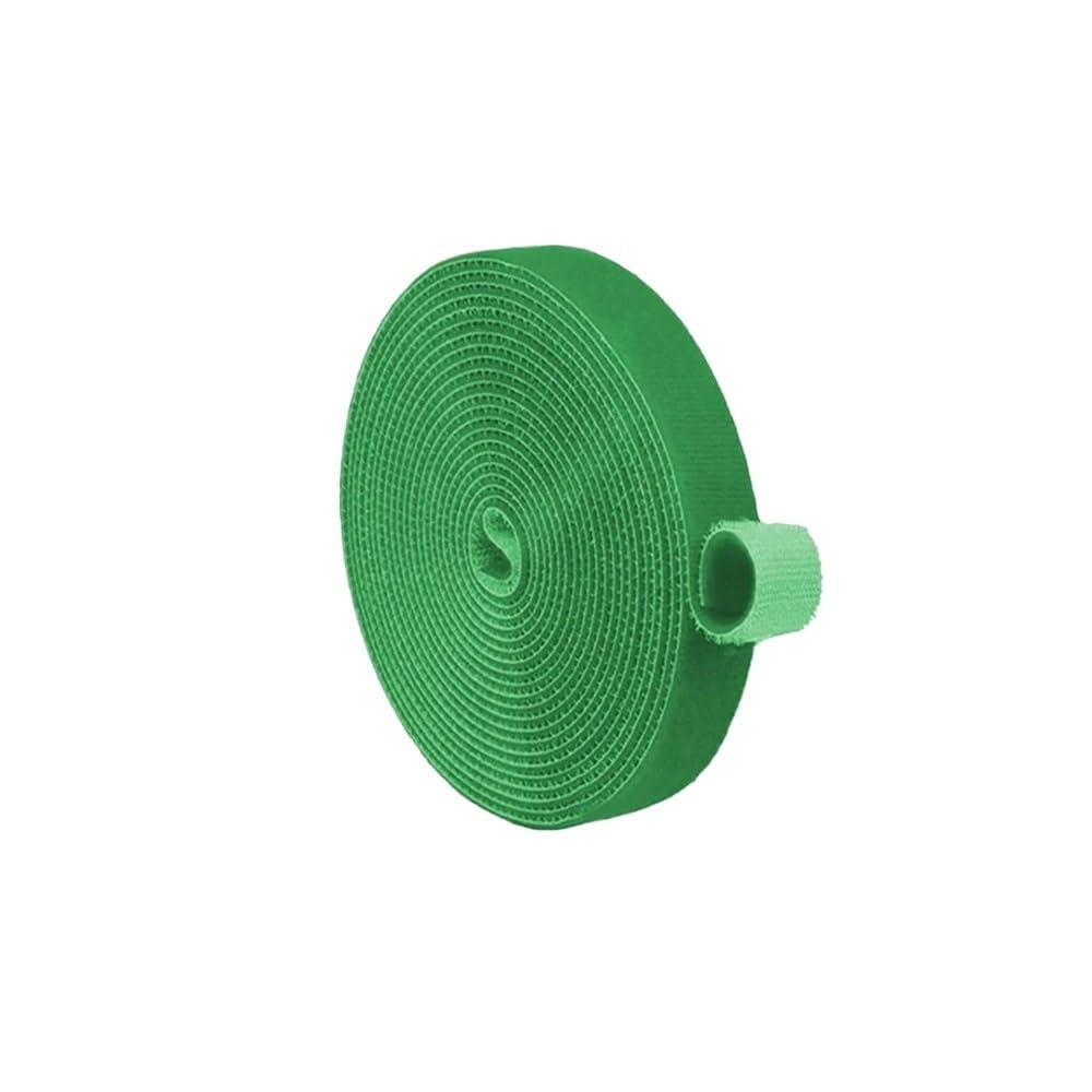 Sunrrafck 1Roll-Green 1Roll Cable Organizer Reusable Self-Adhesive Desk Wire Winder Tie Nylon Free Cut Ties Wires Management Straps(1Roll-Green)