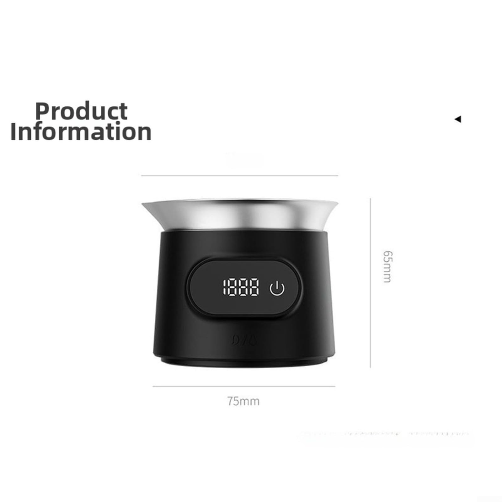Digitale Espresso-Kaffee-Waage mit 100 ml Tropfbecher, 0,1 g Präzisions-LED-Anzeige zum Brauen