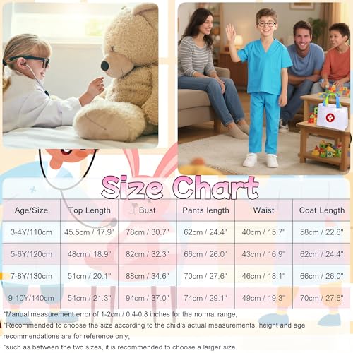 Disfraz de Doctor para Niños 9 piezas con Bolsa miniatura 6