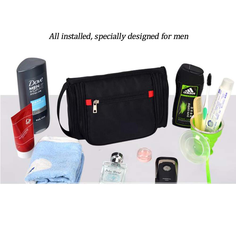 REYG Neceser Impermeable Viaje De Negocios para Hombres Almacenamiento De Negocios Negro 23.5 * 15.5 * 8.5cm,B