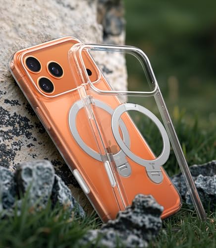undefined TORRAS iPhone 17 Pro 用 ケース【多機能一体・360°新定点回転スタンド】 Magsafe対応 【Ostand Q3 Spin】高耐久性 耐衝撃 ゼンマイ式スタンド リング 縦横両対応 マグネット搭載 急速充電対応 指紋防止 クリア の商品画像 8