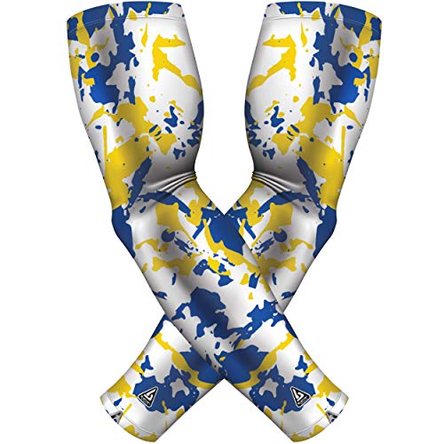 Image of B-Driven Sports Pro-Fit Compression Arm Sleeves - 1-Pair, 30+ Designs, Adult /Youth Sizes, for Athletic and General Purpose Use.