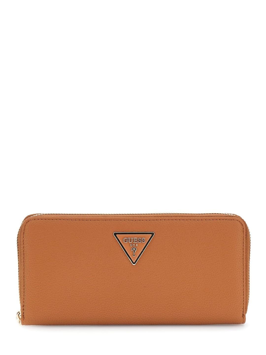 GUESS Monedero Laurel II SLG Large Zip Around Wallet Cognac marrón
