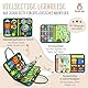 SpielLieb® Montessori Busy Board Deutsch ab 3 Jahre - interaktives Activity Board Spielzeug für Kleinkinder - Beschäftigung für Auto & Flugzeug Entwicklung & Motorik