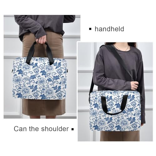 Bolso portátil para laptop 15.6" azul vintage miniatura 2